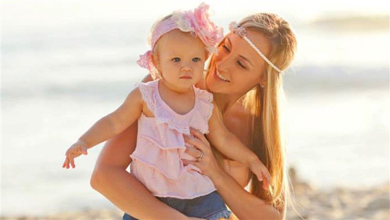 브리 Rowand with her daughter Kylie