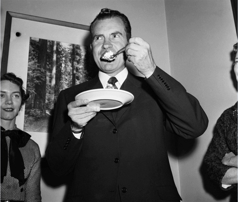조차 presidents have curious food obsessions. Richard Nixon enjoyed the unusual combination of cottage cheese with ketchup.