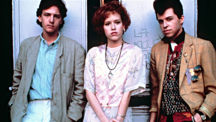 BELLA IN PINK, Andrew McCarthy, Molly Ringwald, Jon Cryer, 1986, © Paramount / Courtesy: Everett Collection