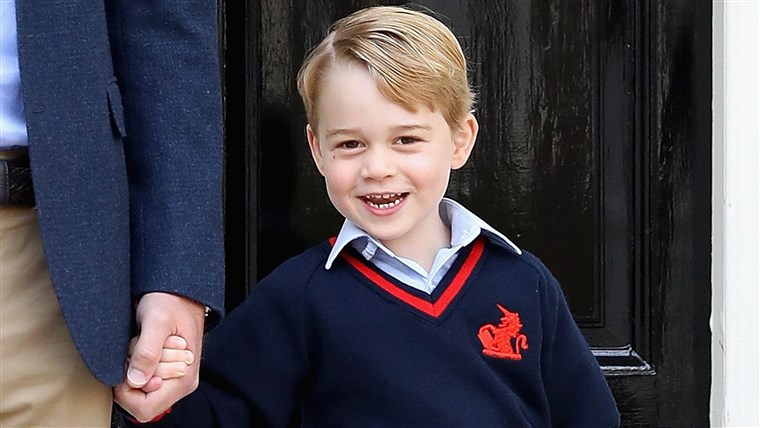 왕자 George Attends Thomas's Battersea On His First Day At School