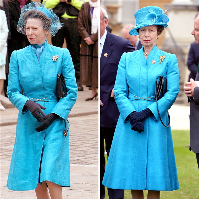 Principessa Anne in turquoise coatdress