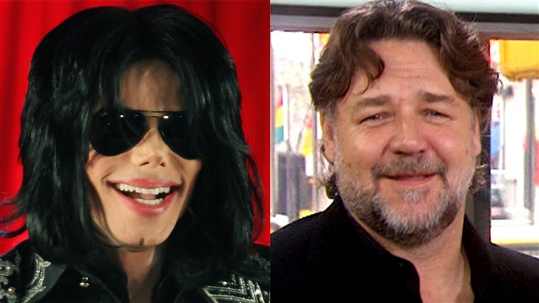 Michael Jackson, Russell Crowe