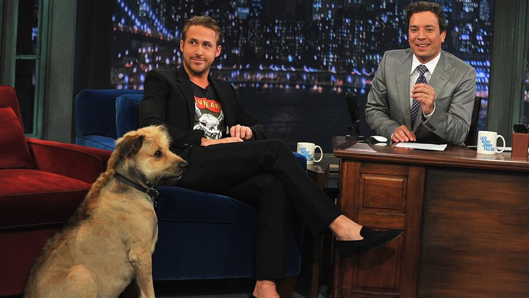 라이언 Gosling Visits 