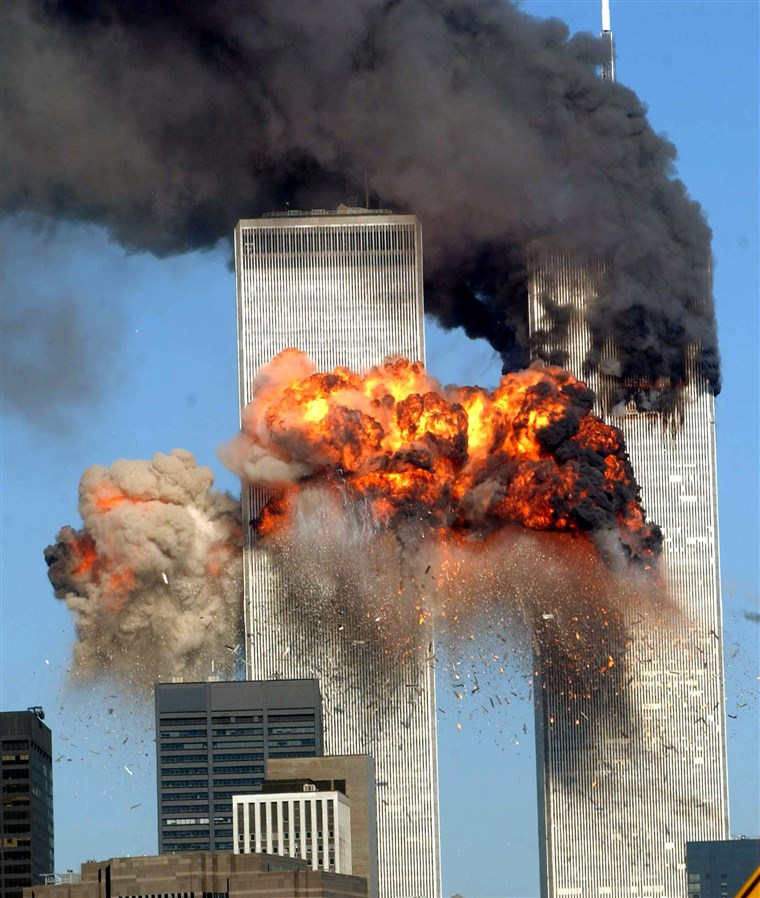 Unito Airlines Flight 175 crashes into South Tower of World Trade Center on Sept. 11, 2001.