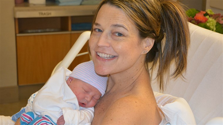 Savannah Guthrie with baby Charley