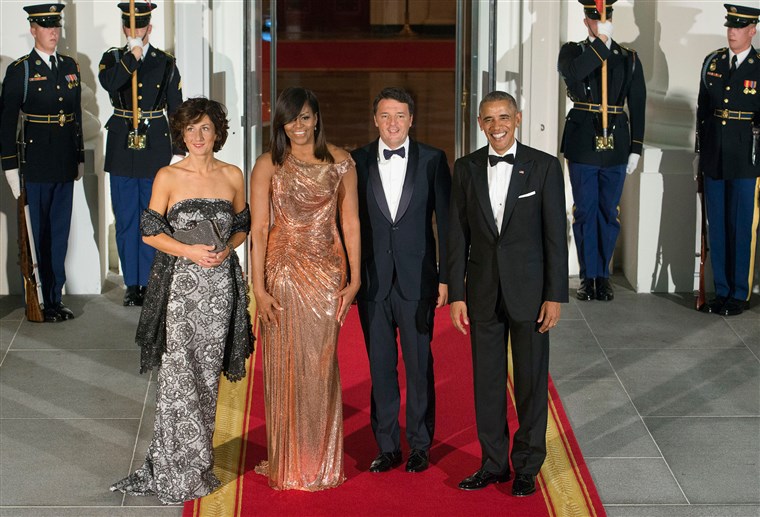 미셸 Obama Versace dress
