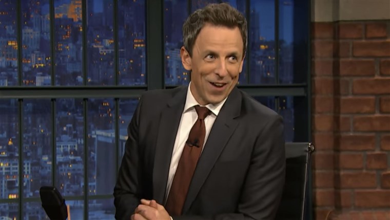 Seth Meyers announces on Thursday's episode of his show that he's expecting a second baby with wife, Alexi. 