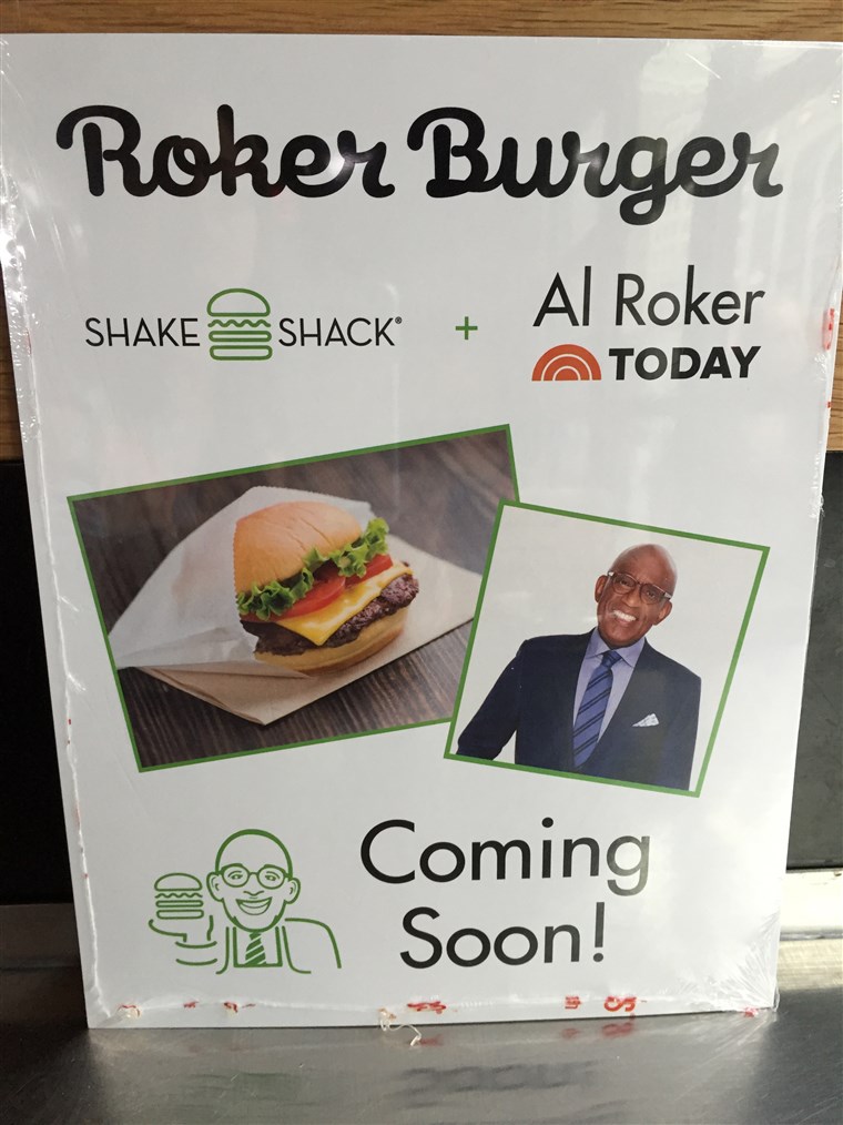 Roker Burger poster at Shake Shack