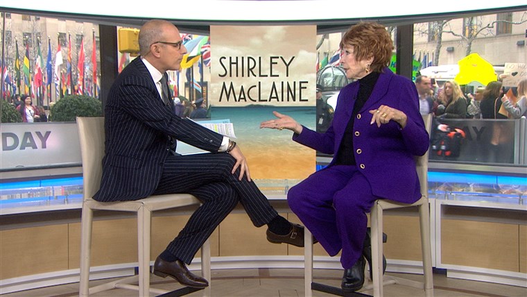 HARI INI's Matt Lauer speaks to Shirley MacLaine