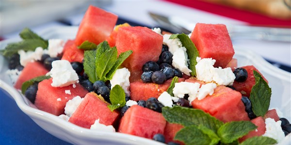 Siri Daly's Watermelon, Blueberry and Feta Salad