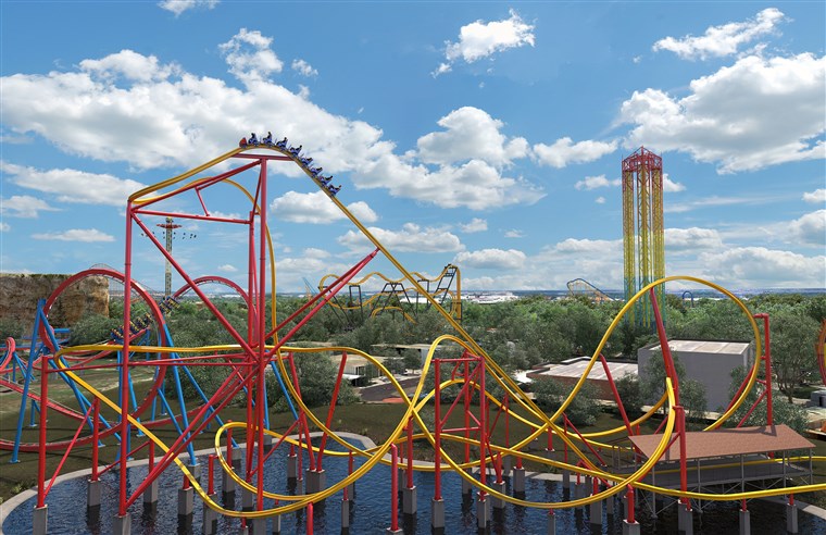 Nuovo Wonder Woman rollercoaster at Six Flags!