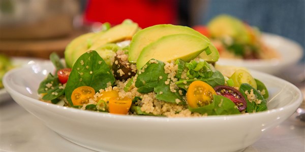 quinoa Avocado Spinach Power Salad 