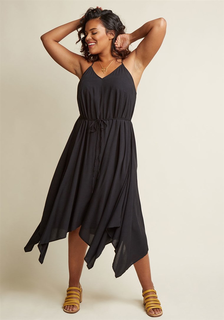 ModCloth Two Ways, All Day Midi Dress in Black