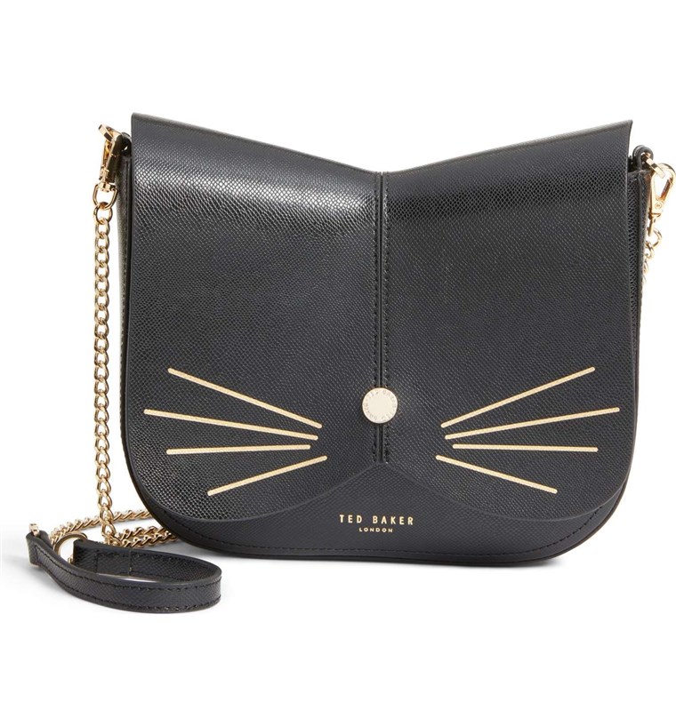 Ted Baker Kittii Cat Leather Crossbody Bag