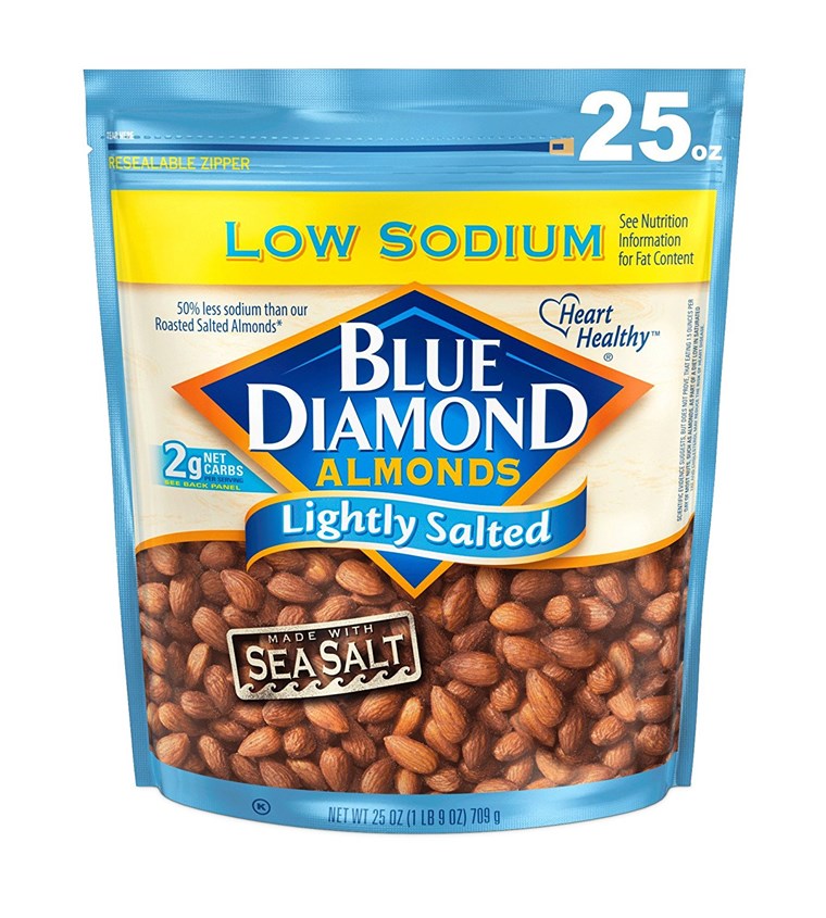 Biru Diamond Almonds Low-Sodium Lightly Salted
