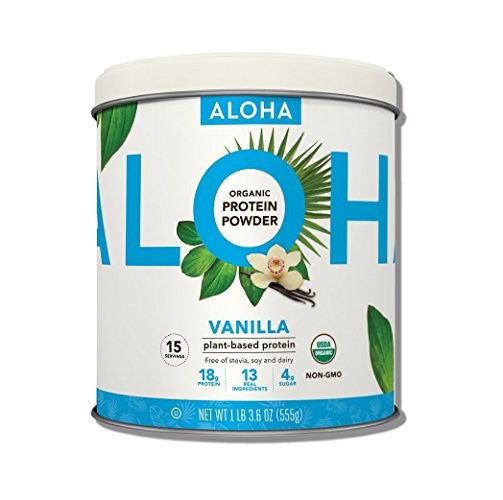ALOHA Organic Plant Based Vanilla Protein Powder