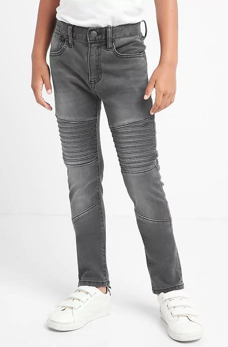 높은 stretch moto slouchy skinny jeans