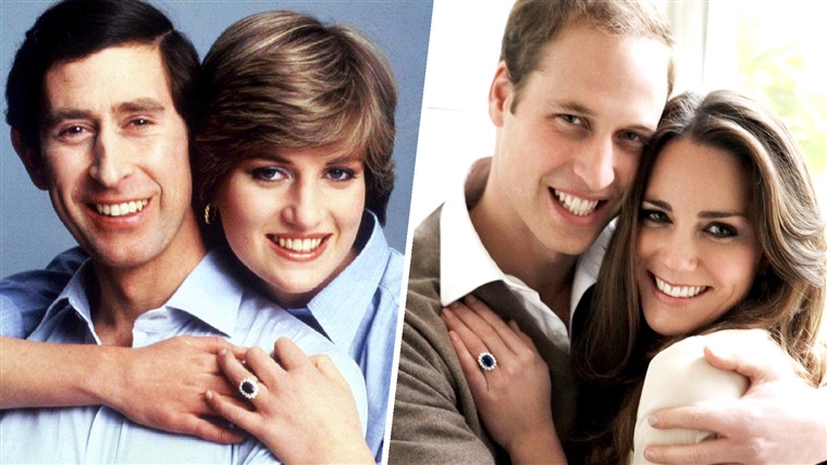 王子 William proposed to Kate Middleton with the engagement ring that belonged to his mother. 