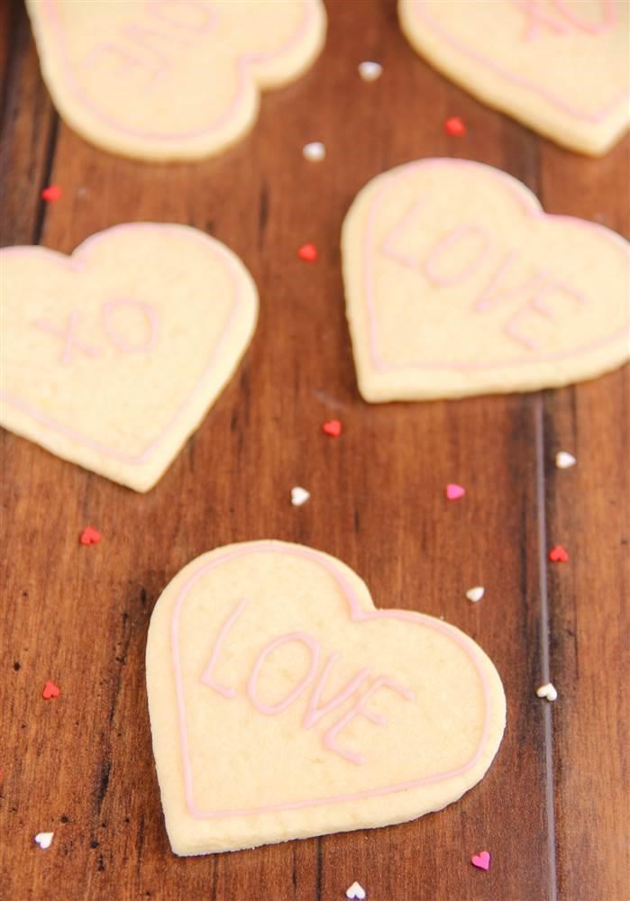 スキニー Heart-Shaped Sugar Cookies