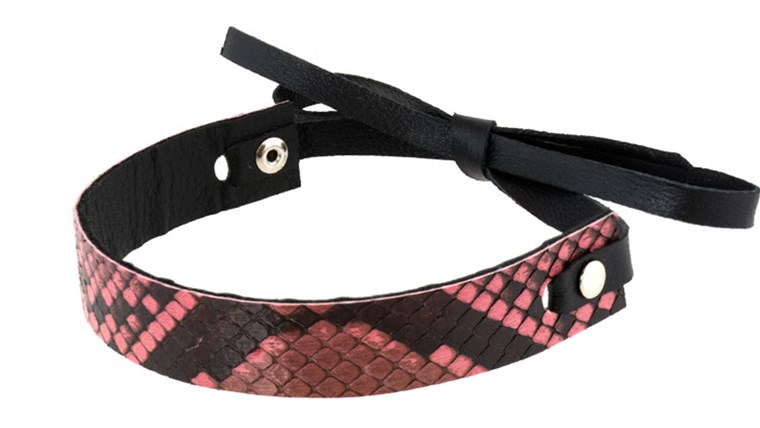 미니 Bowtie Choker Romantic Pink Python women's accessories necklace fashion style