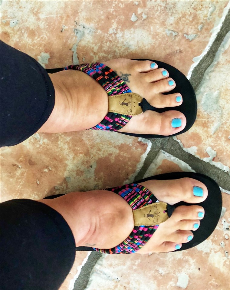 Periang's flip-flops keep my feet from hurting while walking on my Florida tile floors.