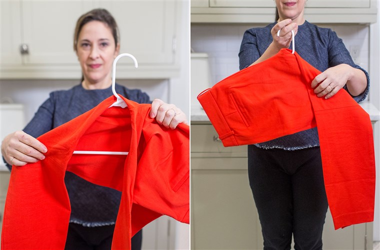 머무르다 organized: How to hang your pants