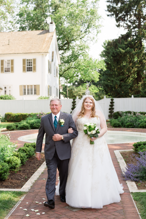 Maggie Wakefield's grandfather walked her down the aisle