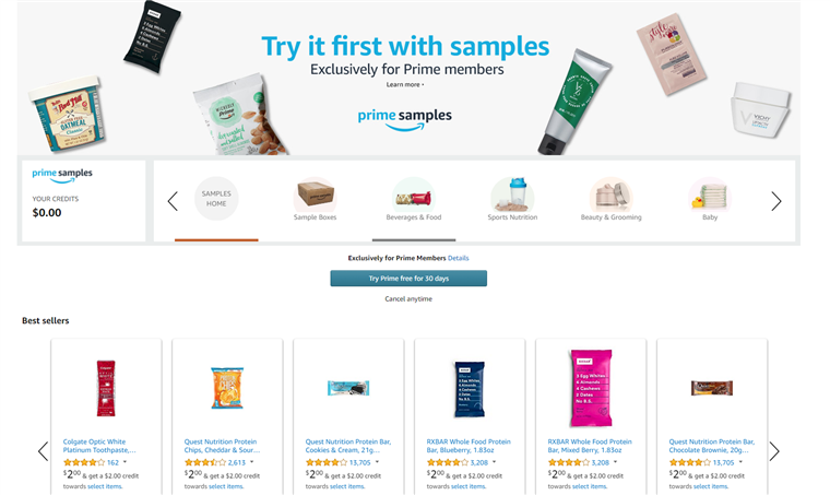 primo samples homepage