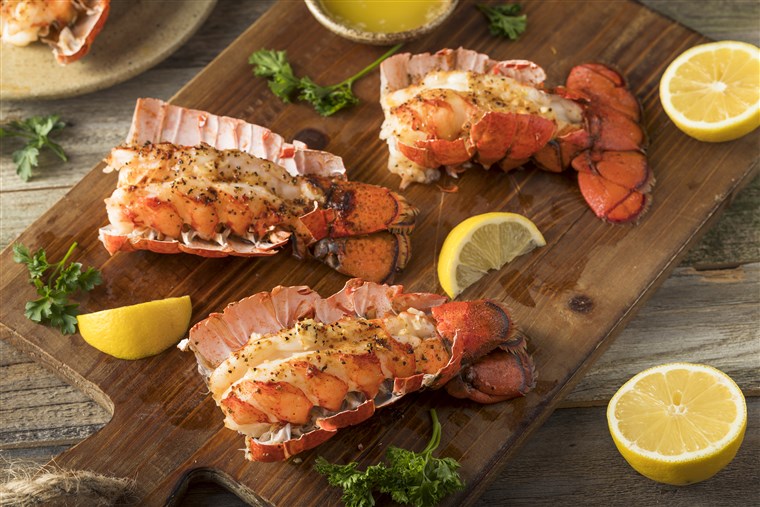 Come to cook lobster tail: roasted lobster tail