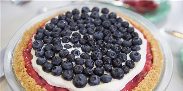 Merah, White and Blueberry Pie
