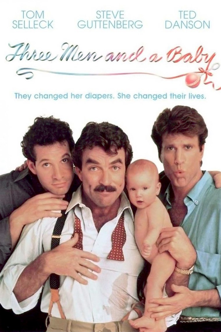 Tre men and a baby, 1987
