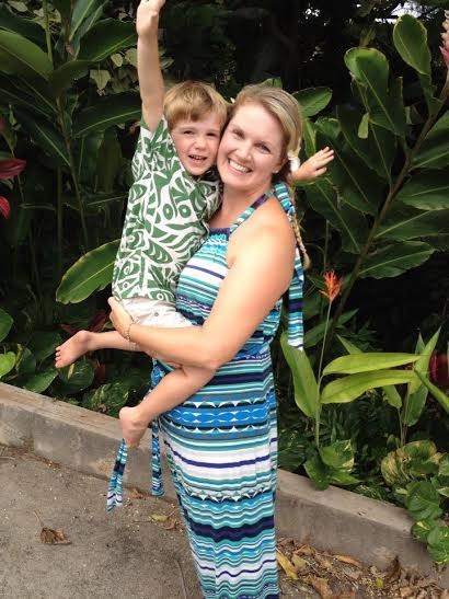 Saya t has taken Dana Macario (shown with son Ben) two years to make close mom friends in her new home of Maui, Hawaii.
