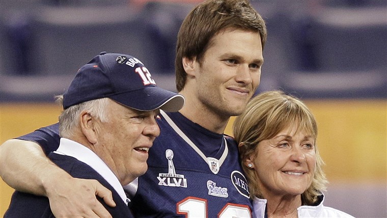 トム Brady with his parents