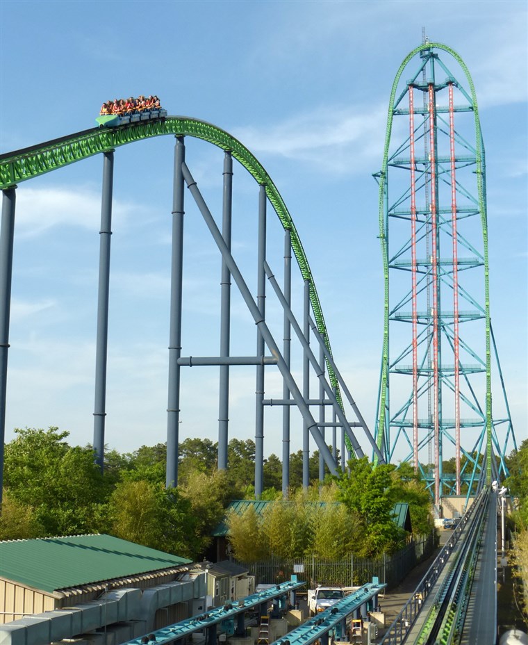 ザ Kingda Ka roller coaster at Six Flags Great Adventure & Safari in Jackson, New Jersey