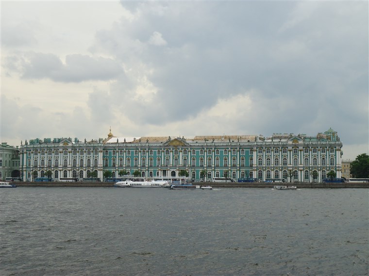 Stato Hermitage Museum and Winter Palace in St. Petersburg, Russia