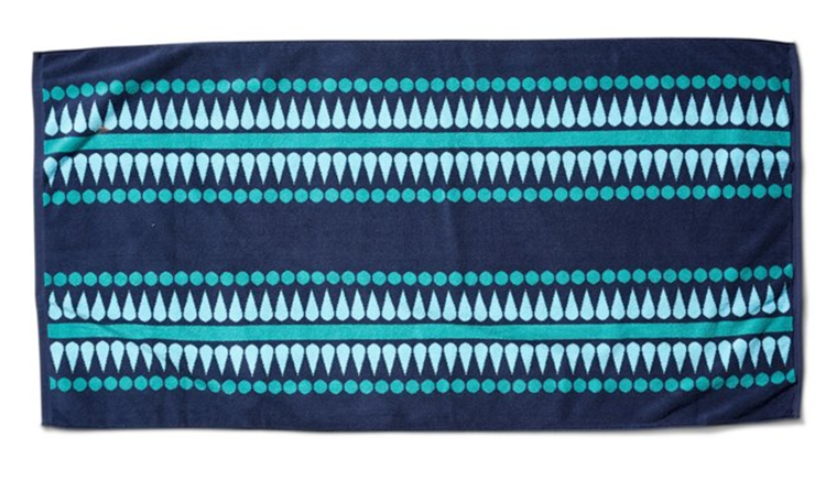 케이티 Ridder Mindy beach towel blue pattern