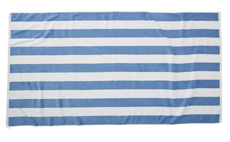 오두막집 Blue stripe beach towel