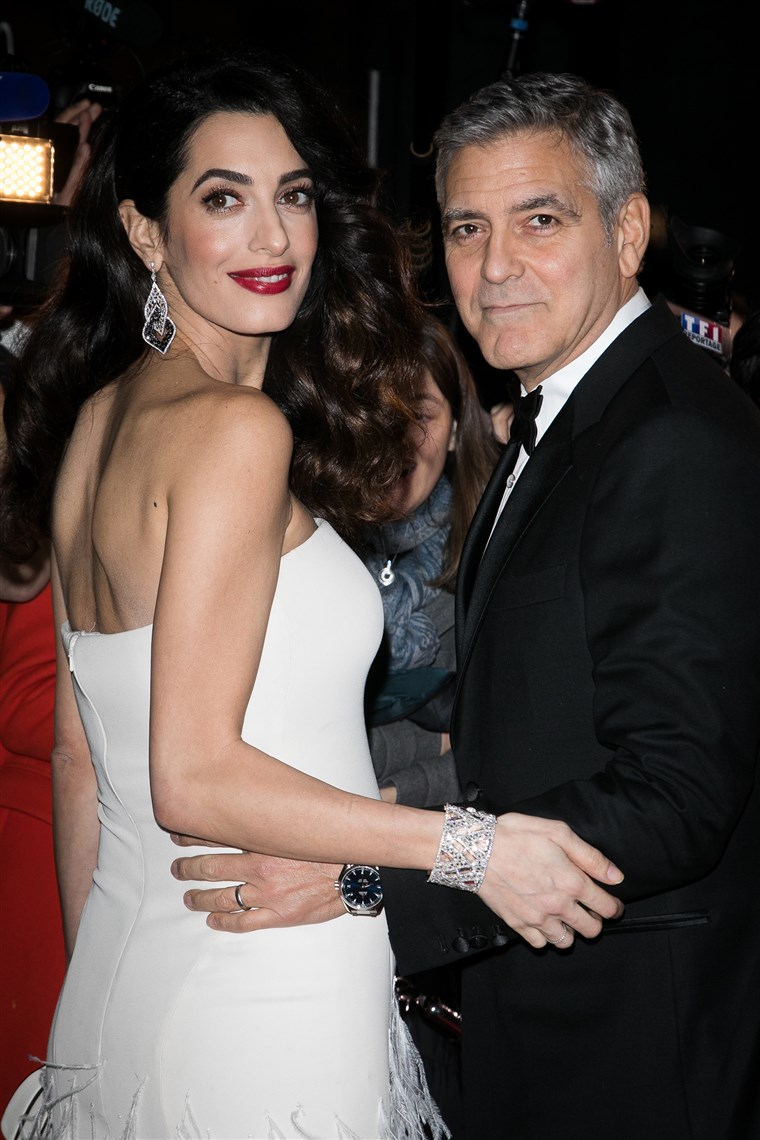 アマル Clooney and husband George Clooney