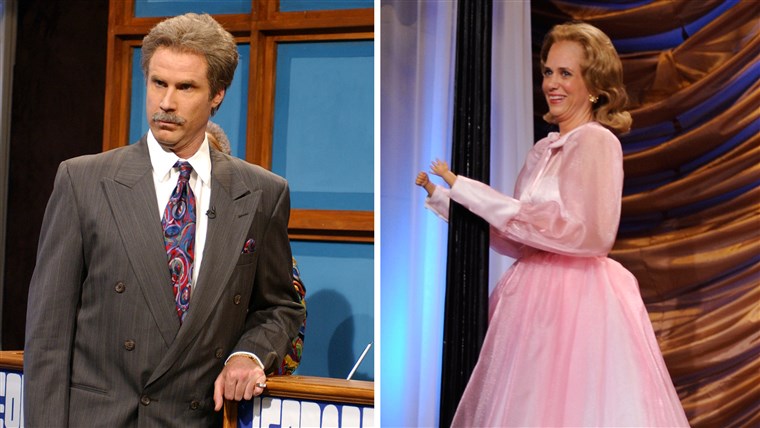 Kristen Wiig as Dooneese and Will Ferrell as Alex Trebek are two of their most famous SNL sketches.