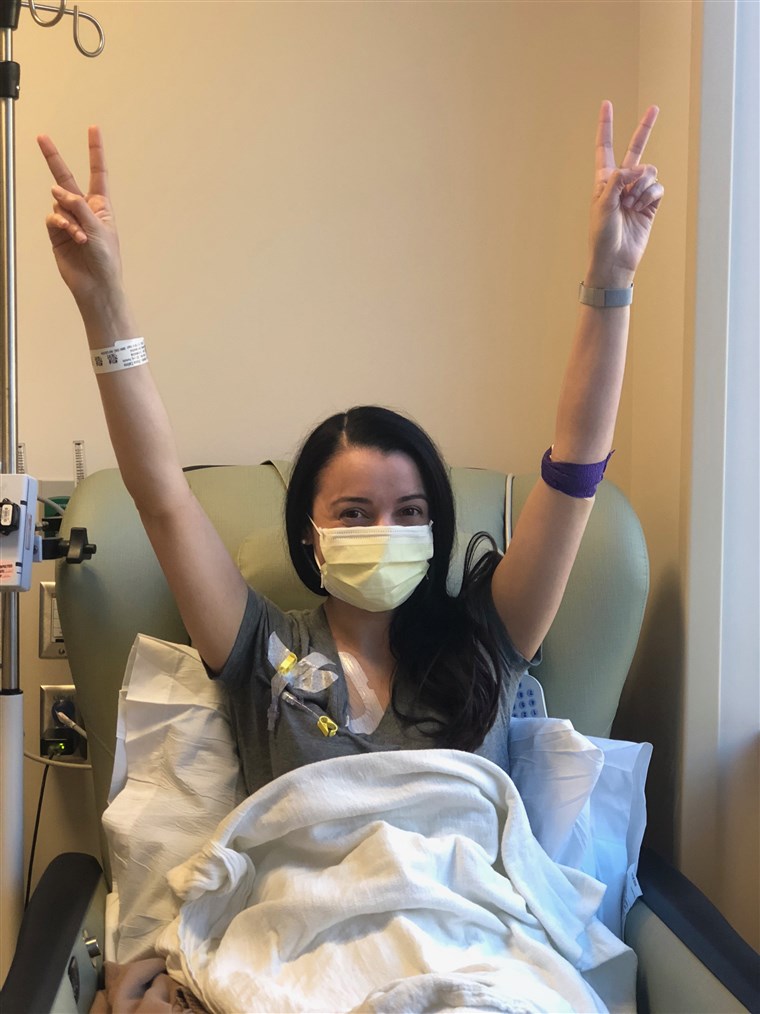 Diana Zepeda is almost done with six months of chemotherapy for stage 4 colon cancer. She remains hopeful that she will be in remission.