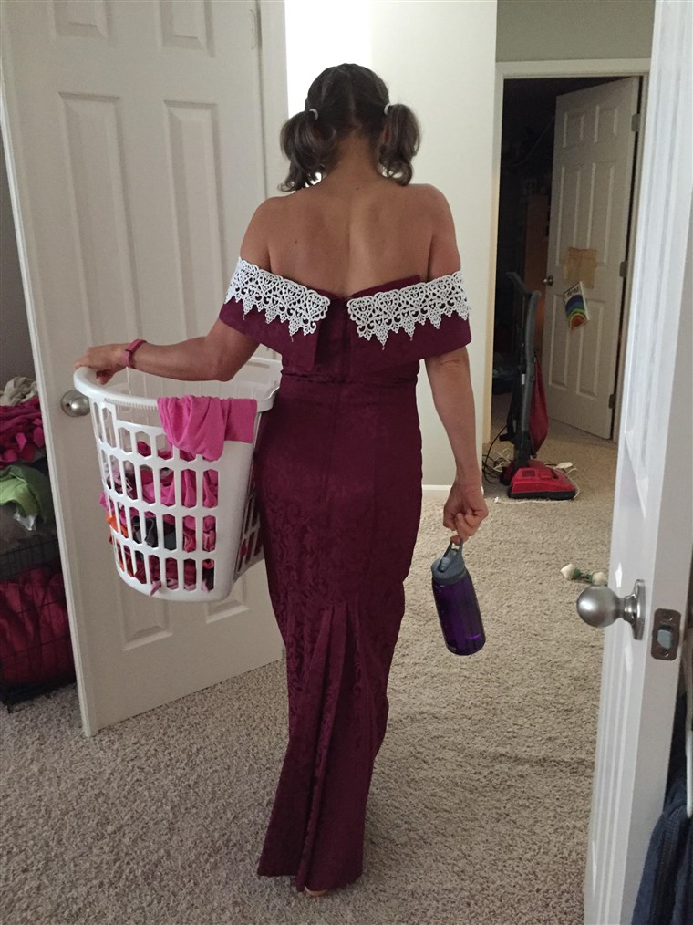 그만큼 perfect dress for doing laundry!