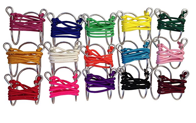 Vino Glass Necklace with Assorted Colored Cords, Aluminum photo