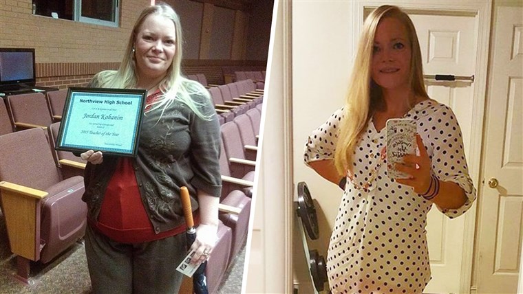後 struggling with her weight all her life, Jordan Kohanim started tracking what she ate and exercising, starting with 15 minutes at a time. In two years, she lost 70 pounds.